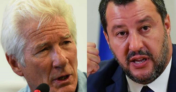 Salvini: Mr. Gere, vigye a migránsokat Hollywoodba!